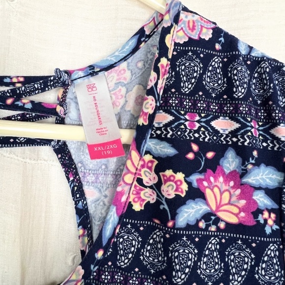 No Boundaries Floral Stretchy Swing Dress 2XL 🎉Host Pick🎉 - Picture 5 of 7